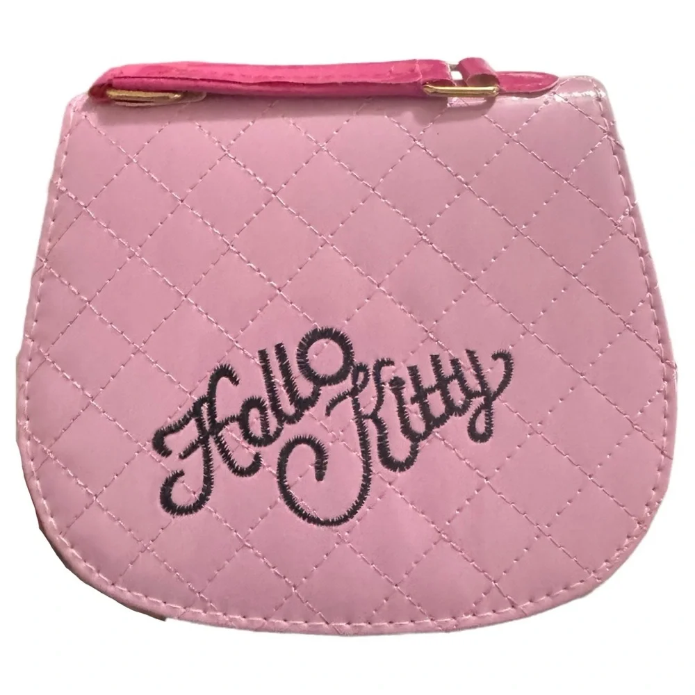 Hello Kitty Pink Quilted Bag With Crossbody Strap
